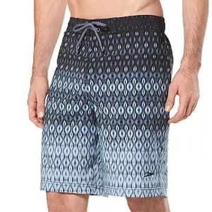 Speedo Men's Swim Trunks Shorts Black UPF Lined Mesh Size Extra Large XL